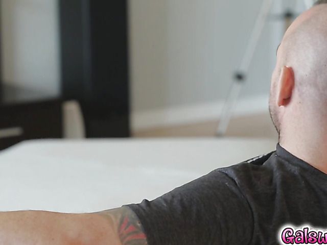 Huge titted blonde latina Bridgette B eating pussy