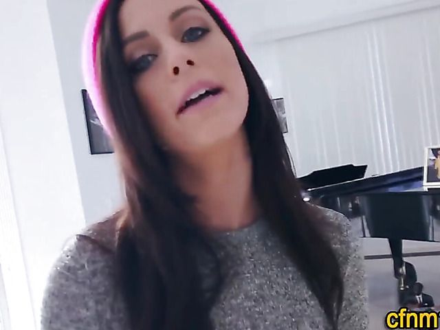 Hot blowjob and tits cumshot in POV