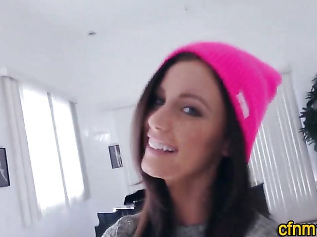 Hot blowjob and tits cumshot in POV