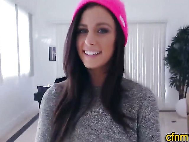 Hot blowjob and tits cumshot in POV