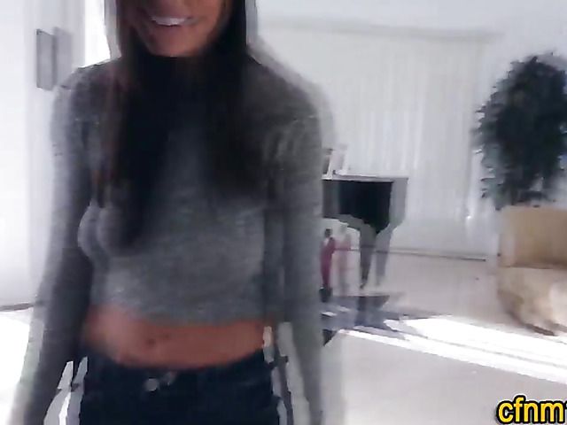 Hot blowjob and tits cumshot in POV