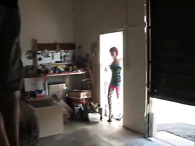 Pink pussy redhead Zoey Nixon gives a glory hole BJ