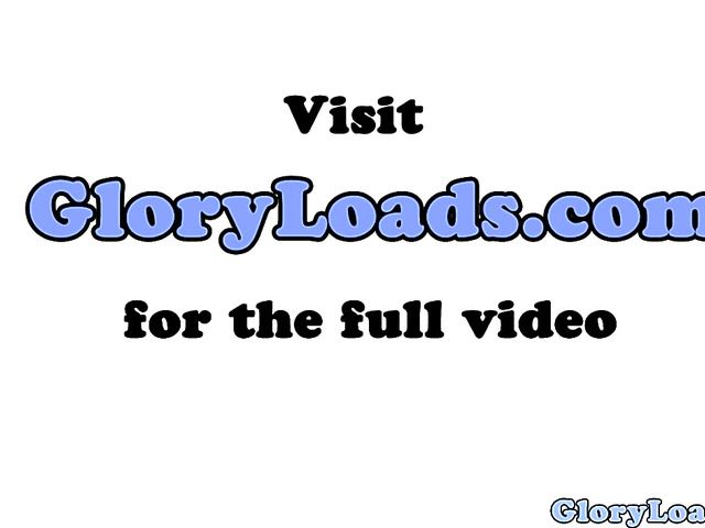 Glory hole handjob and some pussy fucking