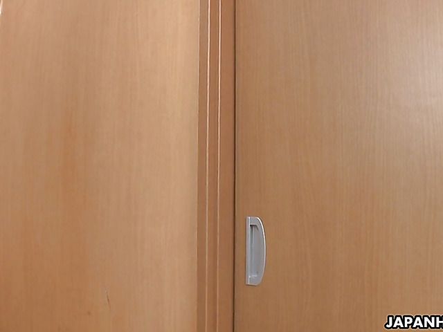 Hairy Japanese slut gets hard fucked at school