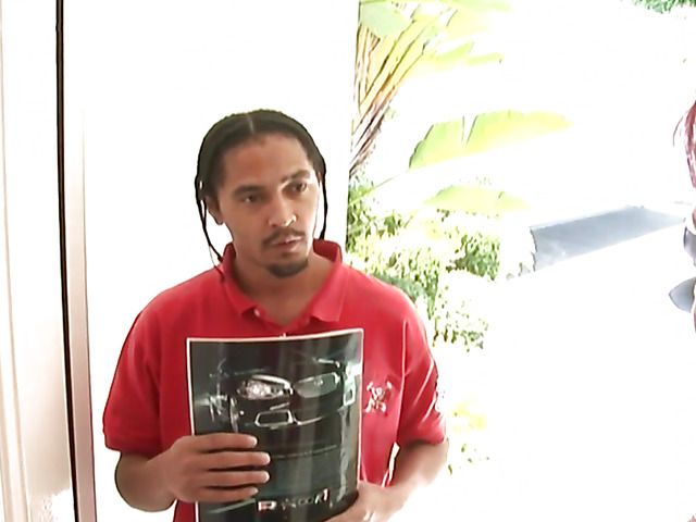 Busty MILF redhead gets banged by a black boy