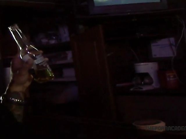 Super hot brunette with a pierced clit gets boned