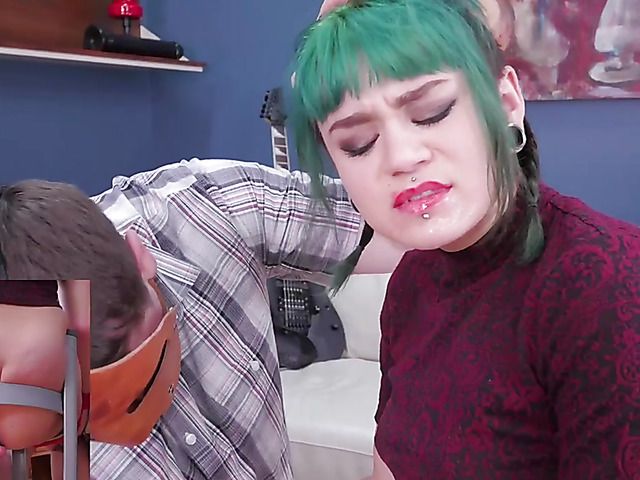 Alt girl gets tied to chair and anal fucked