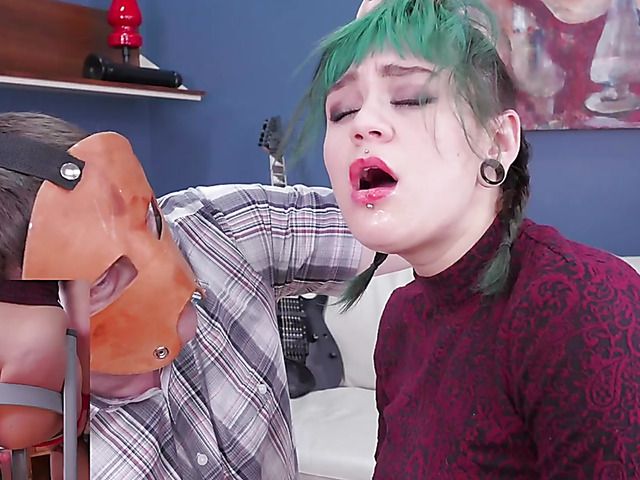 Alt girl gets tied to chair and anal fucked
