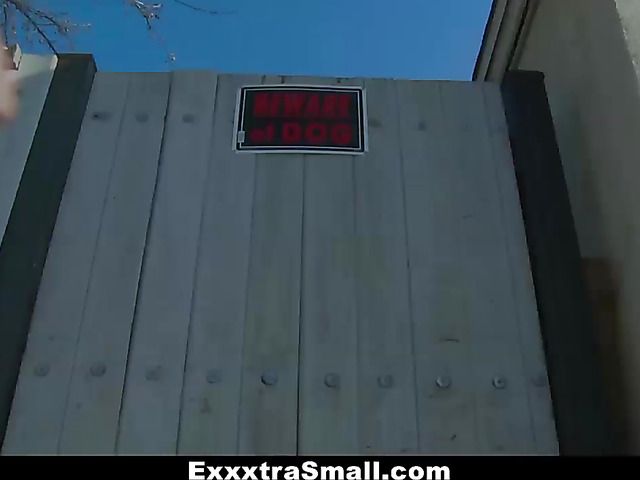 Petite teen Rebel Lynn gets rammed in a cage