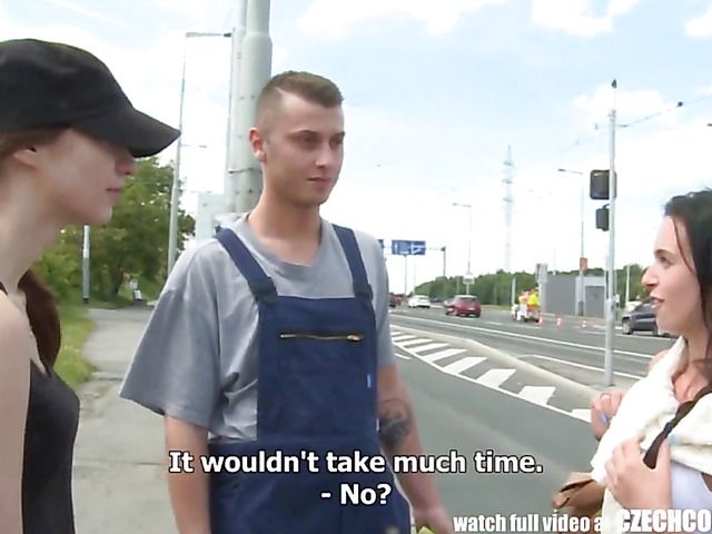 Czech couple have public sex for cash