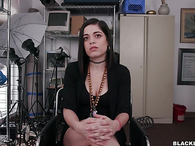 Slutty white girl Jen interracial casting in POV