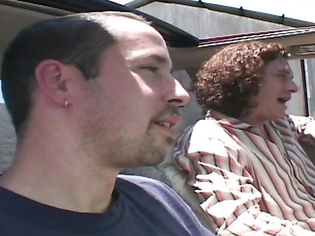 Outdoor DP for a curly haired whore