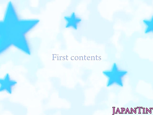 Petite Japanese teen sucks and gets banged in the garden