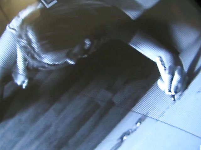 Blonde slut Aria Austin gives a hot BJ thru a glory hole