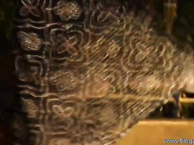 Sexy indian babe gets naked in the dark