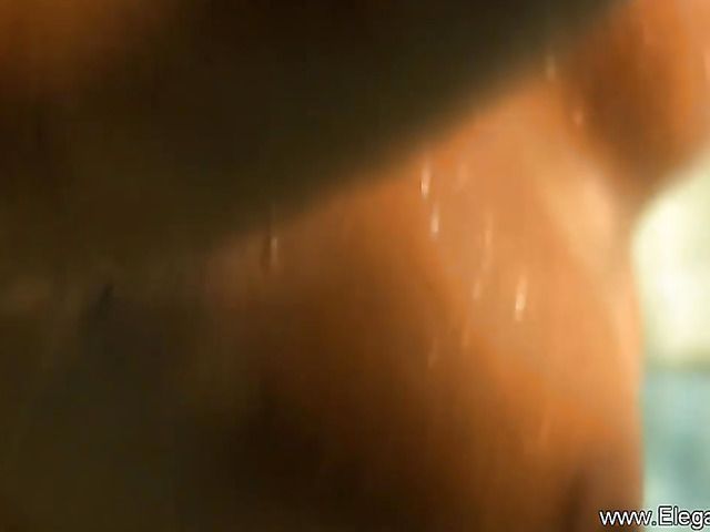 Sexy indian babe gets naked in the dark