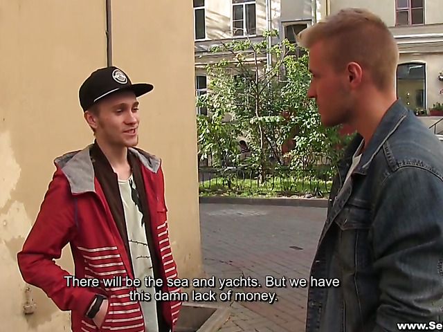 Busty Russian girlfriend fucks a stranger for money