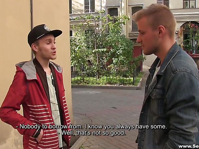 Busty Russian girlfriend fucks a stranger for money