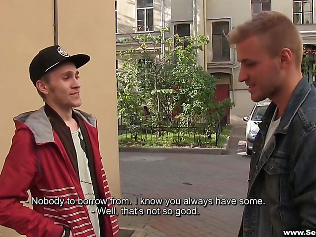 Busty Russian girlfriend fucks a stranger for money