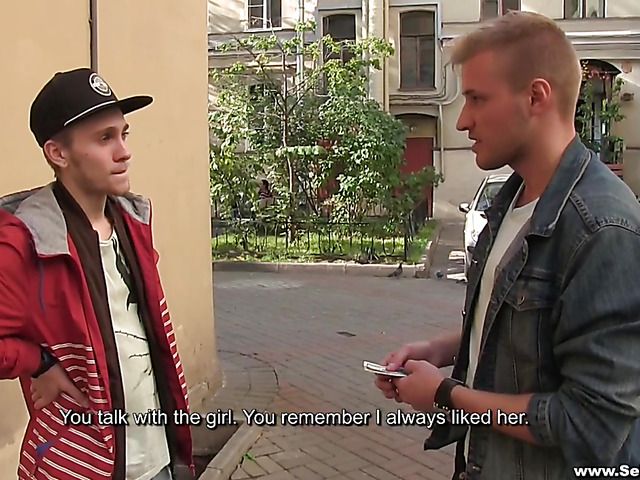 Busty Russian girlfriend fucks a stranger for money