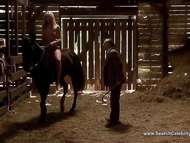 Skinny blonde actress sex scene in the barn