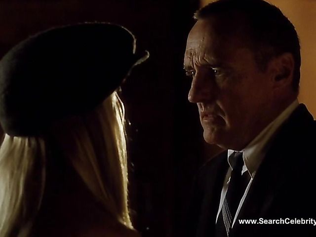 Skinny blonde actress sex scene in the barn