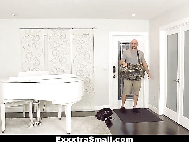 Exxxtra small latina gets filled with a big cock