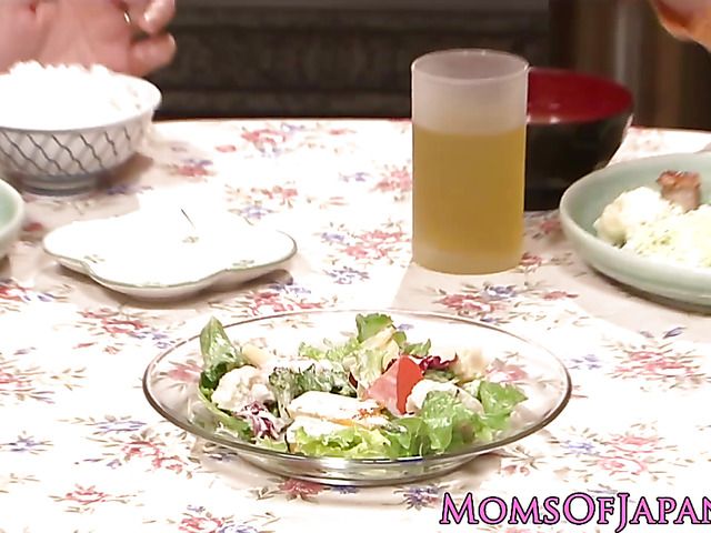 Japanese lesbians have sex in the kitchen