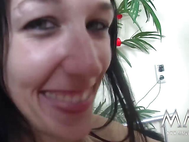 German mature couple and a teen play with whipped cream