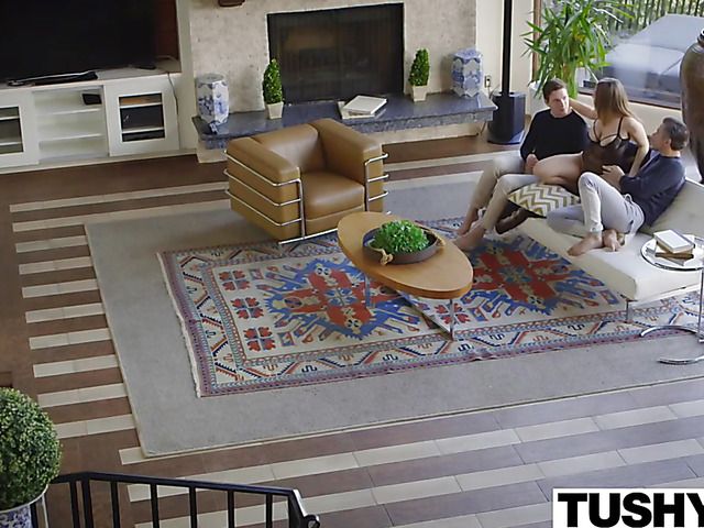 Busty anal addict Natasha Nice gets a DP