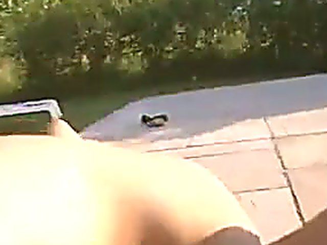 Horny couple love having hot sex outside