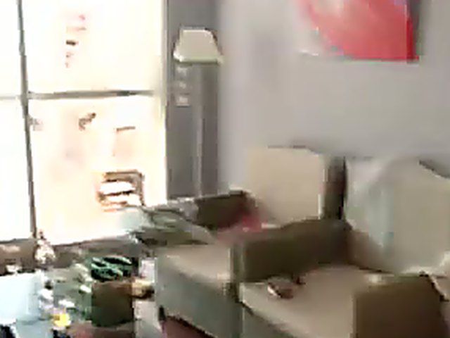 Slutty brunette gets impaled by a black cock