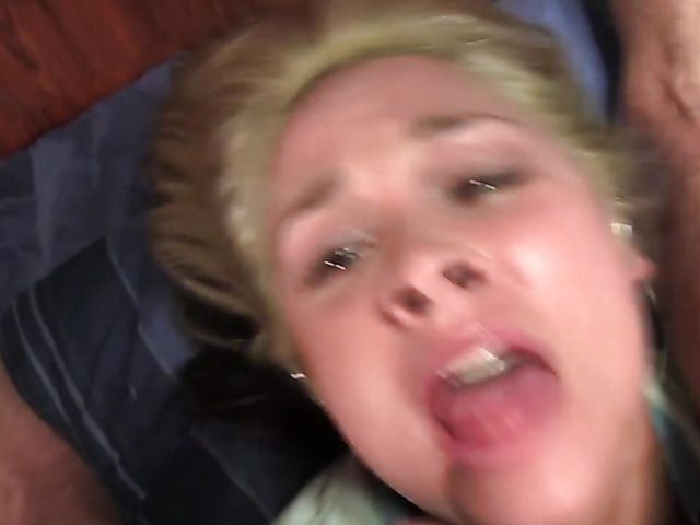 Juicy Sara Vandella with fat pussy lips sucking balls