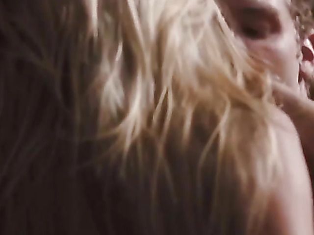 Blonde actress naked and topless in hot movie scenes