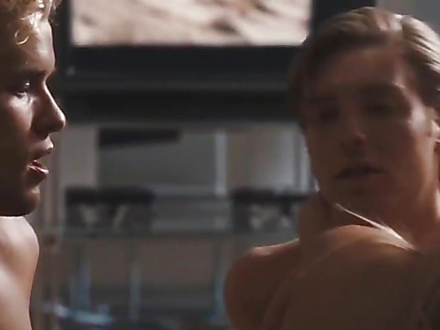 Blonde actress naked and topless in hot movie scenes