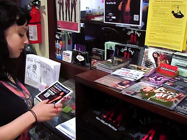 Old and young lesbians play with sex toys