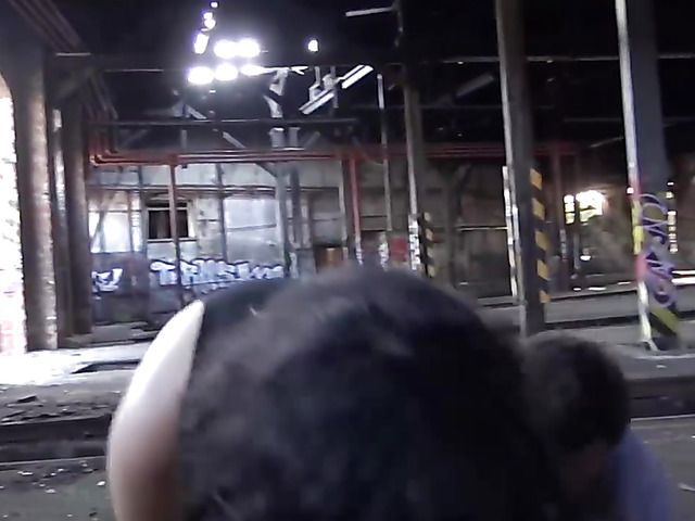 Hot German foursome in the derelict building