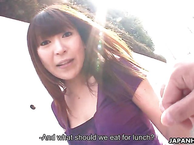 Mature Japanese pornstar Jun Kusanagi toys her twat rooftop