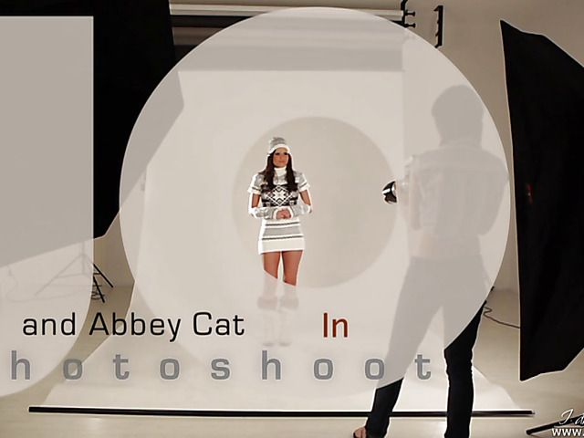 Lesbian photo shoot with sexy Abbey Cat