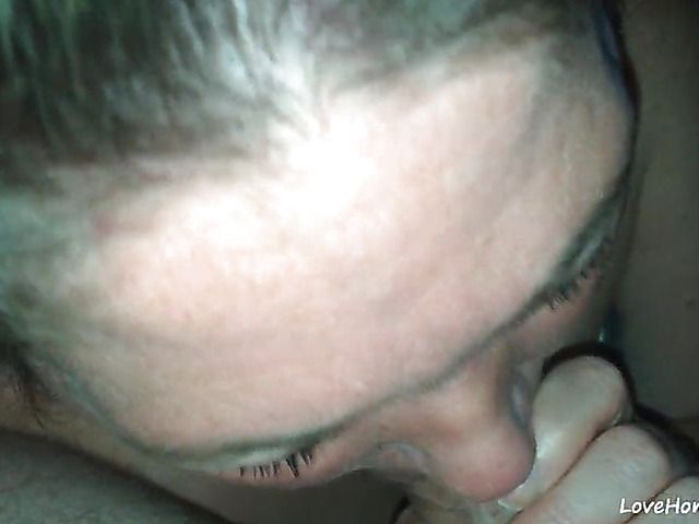 Lusty amateur slut is a cock sucking queen