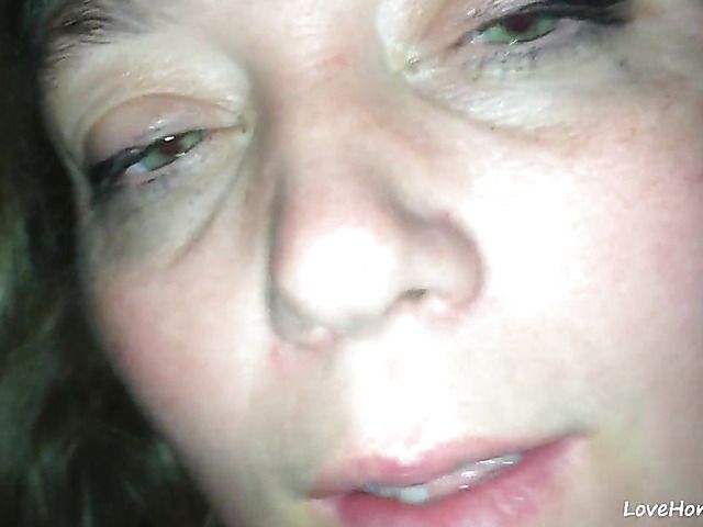 Lusty amateur slut is a cock sucking queen