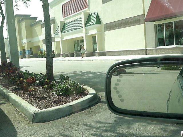 Car sex with shaved teen blonde Naomi Woods