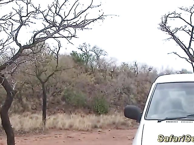 German guy fucks African hooker in her shaved pussy