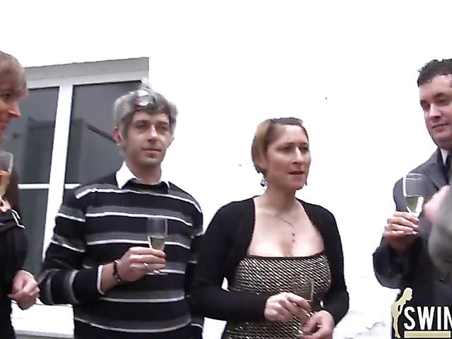 Hot sex party of real German swingers