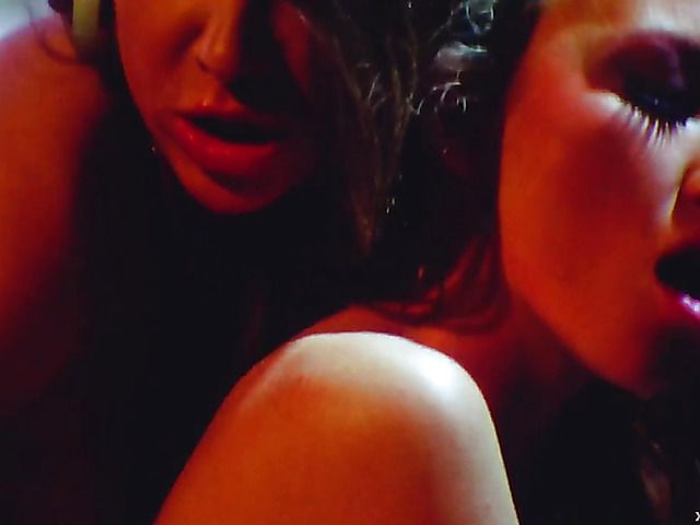 Busty Nika Noire and Madison Scott lesbian scene