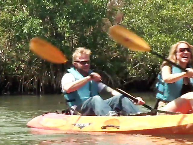 Big butt girl kayaking and fucking