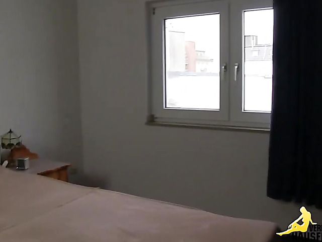 Hot German lovers have wild sex on the bed