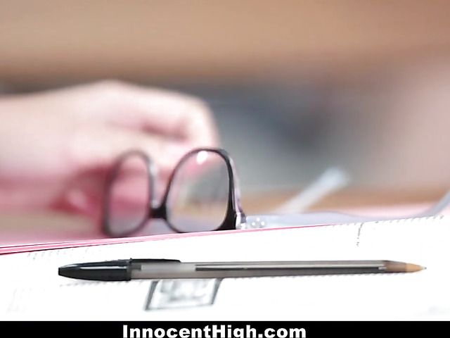 Cute teen school girl Joseline Kelly gets her tiny pussy poked