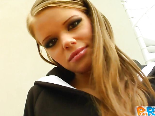 POV fuck with skinny euro girl Jenny Noel