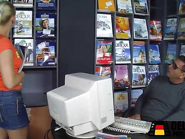 German blonde gets her meaty pussy pounded from behind